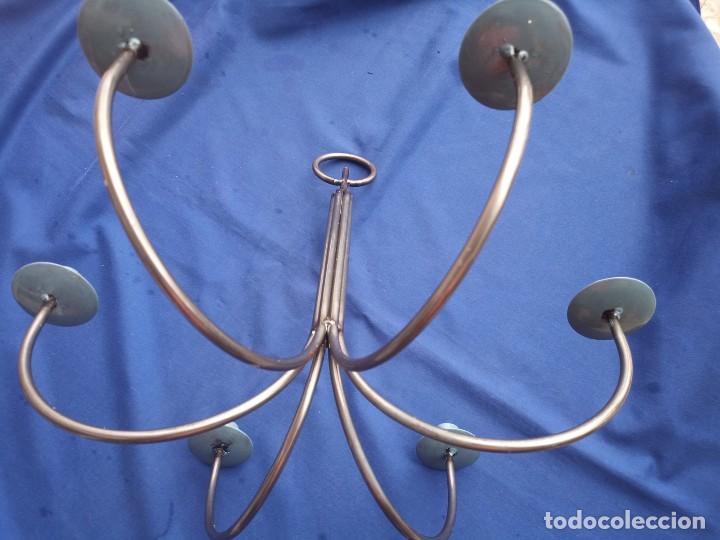 Vintage: Portavelas de metal con 6 brazos y con perchas - Foto 3