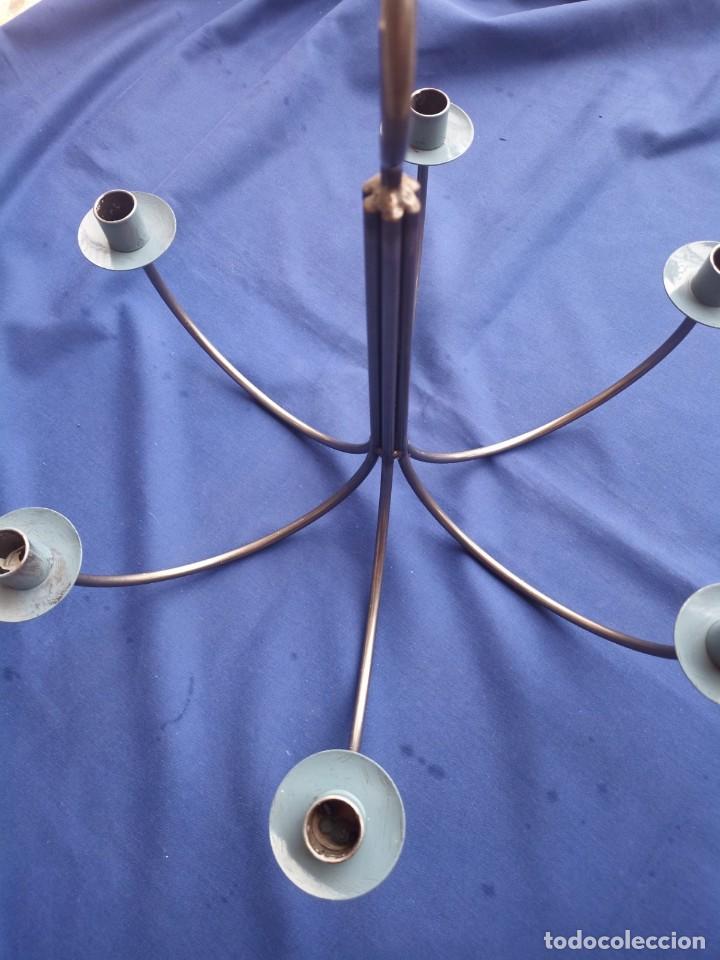 Vintage: Portavelas de metal con 6 brazos y con perchas - Foto 4