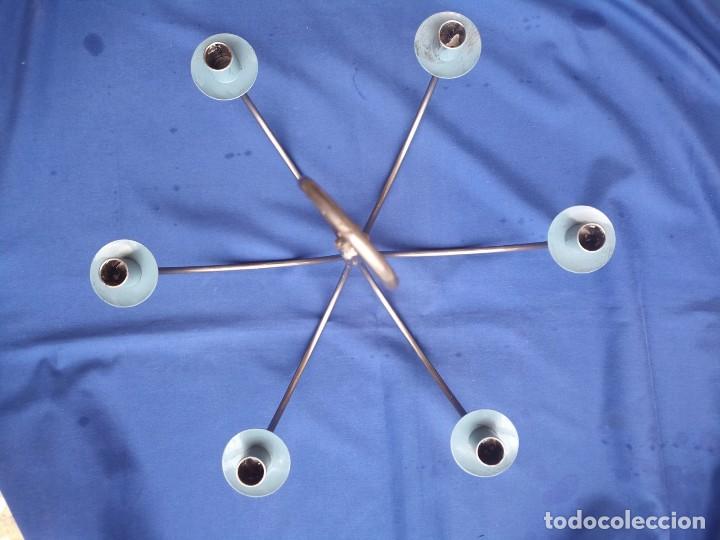 Vintage: Portavelas de metal con 6 brazos y con perchas - Foto 7