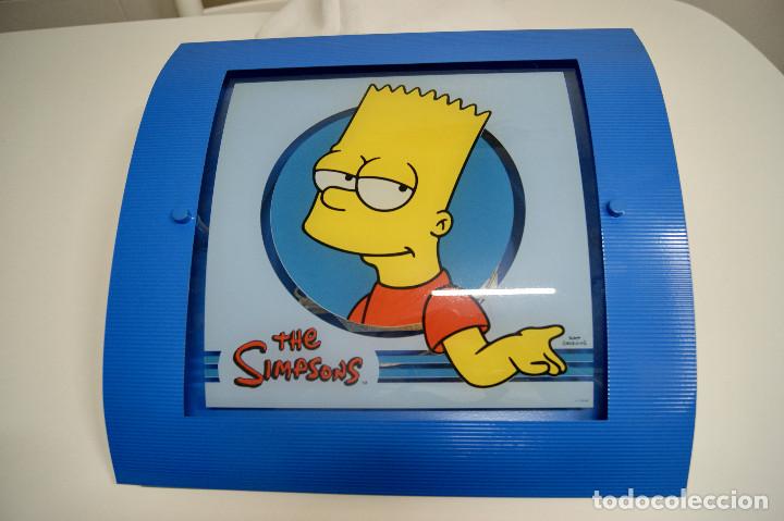 Vintage: Aplique/plaf&oacute;n en azul con Burt Simpson - Foto 1