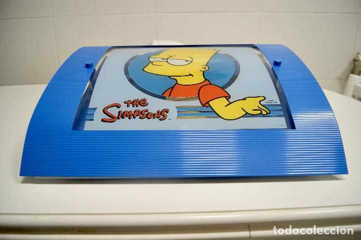 Vintage: Aplique/plaf&oacute;n en azul con Burt Simpson - Foto 2