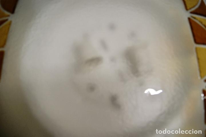 Vintage: Aplique/plaf&oacute;n cristal blanco y marrones - Foto 11