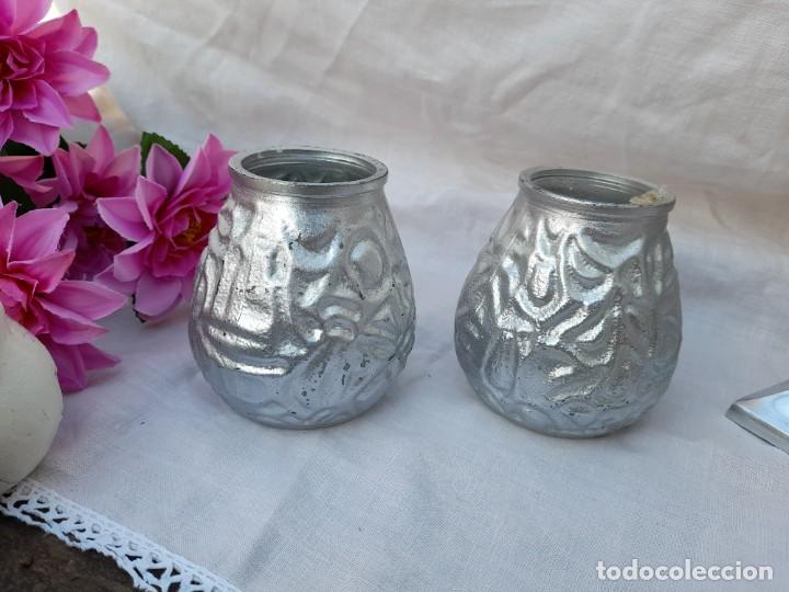 Vintage: 2 portavelas de cristal - Foto 1