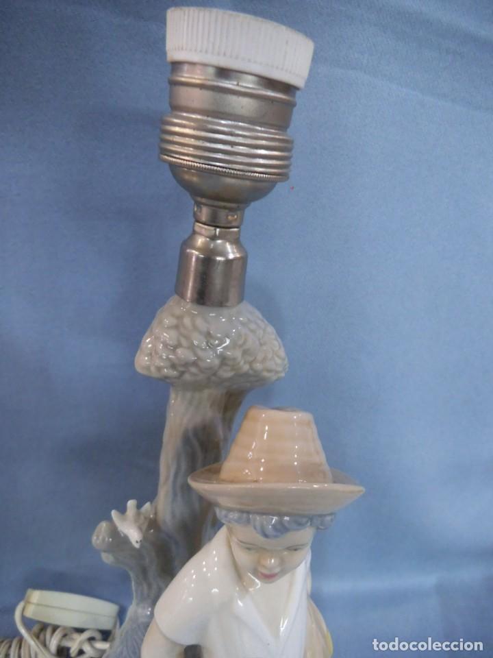Vintage: LAMPARA ( ni&ntilde;o ) PORCELANA - Foto 5