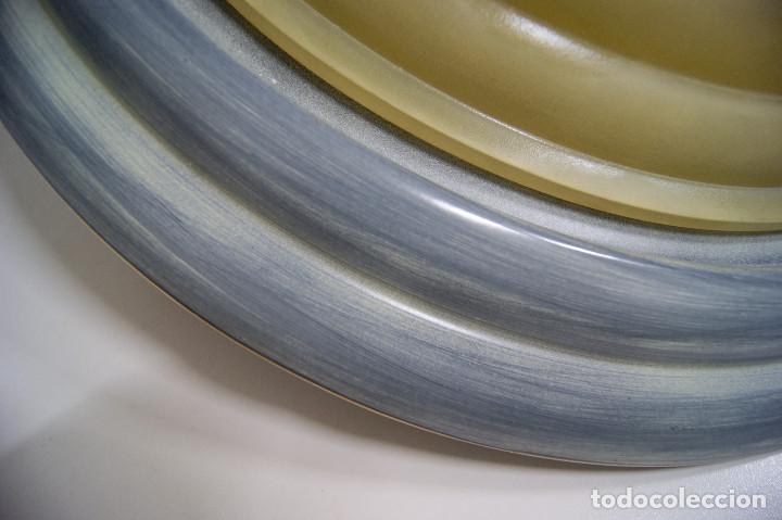 Vintage: Aplique/plaf&oacute;n gris y marr&oacute;n - Foto 3