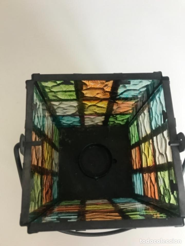 Vintage: Farolillo para vela cristal - Foto 2