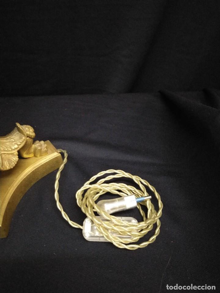 Vintage: L&aacute;mpara de bronce estilo Imperio - Foto 3