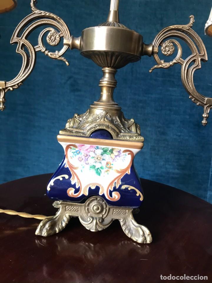 Vintage: L&aacute;mpara de mesa estilo franc&eacute;s - Foto 2