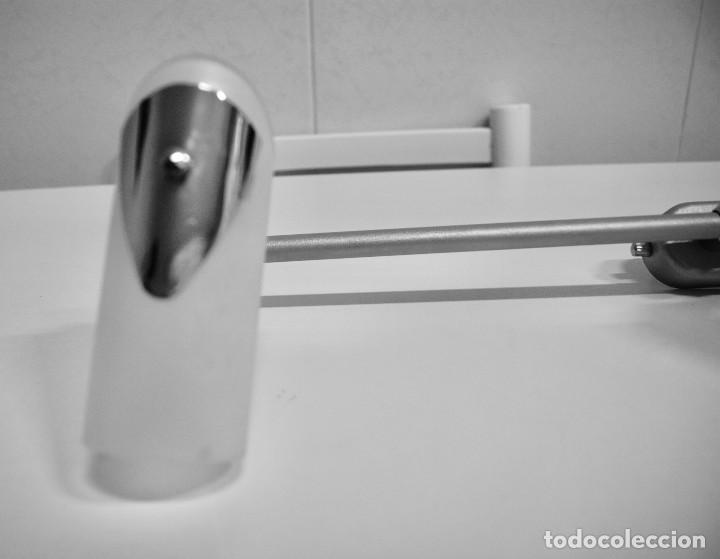 Vintage: Aplique gris y cromo con tres tulipas - Foto 4