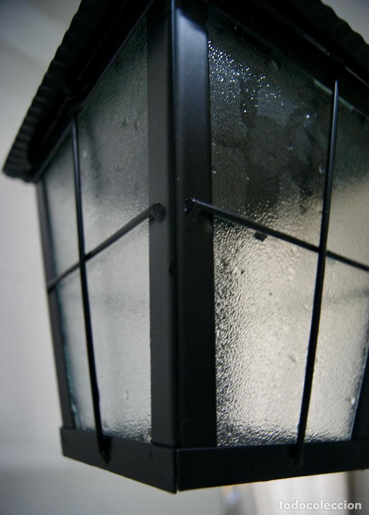 Vintage: lampara de techo en negro y cristal - Foto 7