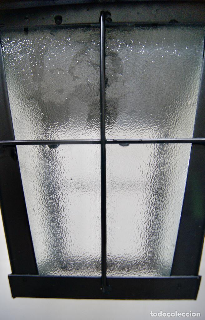 Vintage: lampara de techo en negro y cristal - Foto 8