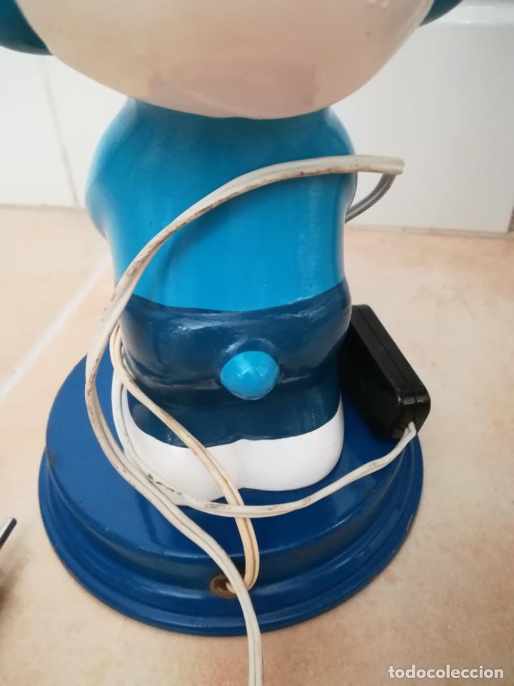 Vintage: L&Aacute;MPARA PITUFO - FUNCIONANDO - Foto 7