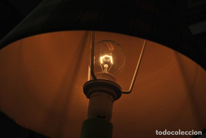 Vintage: BONITA L&Aacute;MPARA DE MADERA - CEBRA - TREEHOUSE - Foto 13