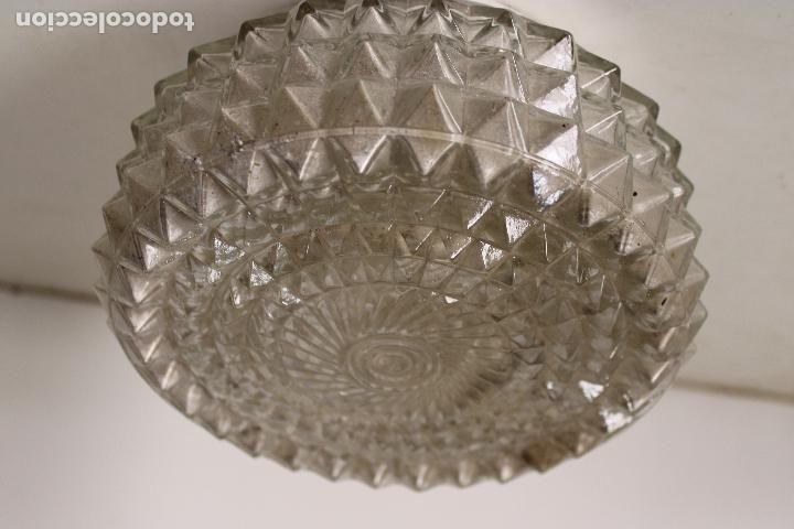 Vintage: lampara de techo antiguo plafom de cristal - Foto 1