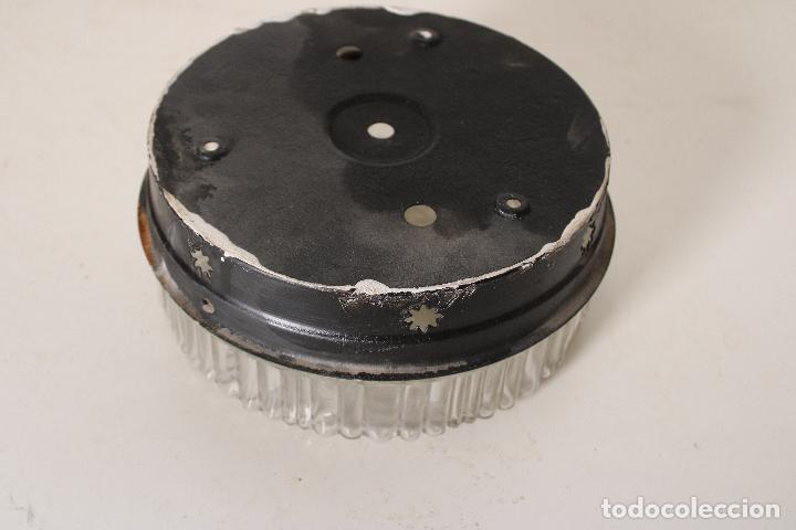 Vintage: lampara de techo antiguo plafom de cristal - Foto 2