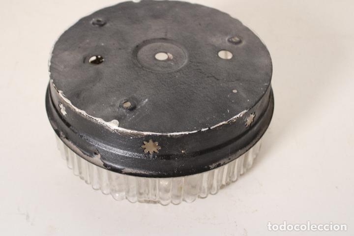 Vintage: lampara de techo antiguo plafom de cristal - Foto 2