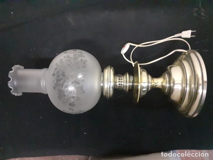 Vintage: Lampara quinqu&eacute; sobremesa - Foto 2