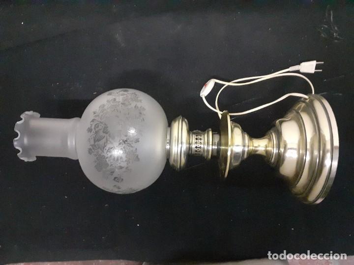 Vintage: Lampara quinqu&eacute; sobremesa - Foto 3