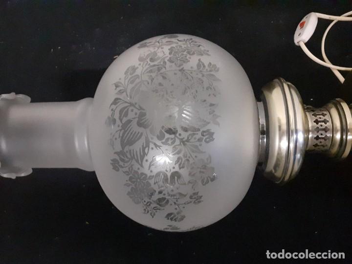 Vintage: Lampara quinqu&eacute; sobremesa - Foto 4