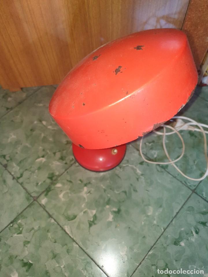 Vintage: LAMPARA ROJA A&Ntilde;OS 70 - Foto 3