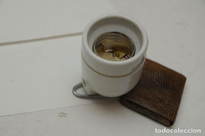 Vintage: portalamparas porcelana - Foto 4