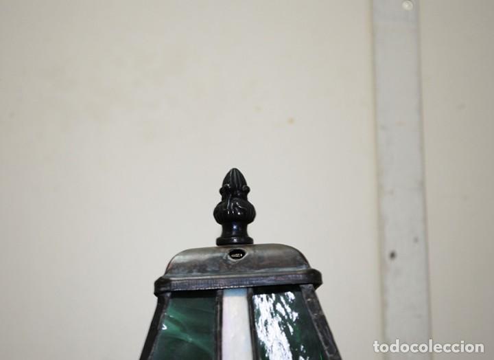 Vintage: L&Aacute;MPARA VERDE DE MESA - Foto 3