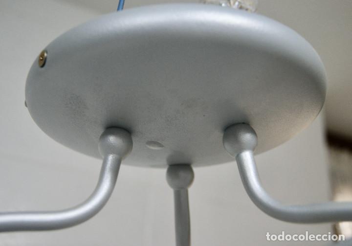 Vintage: lampara de techo gris y cristal - Foto 10