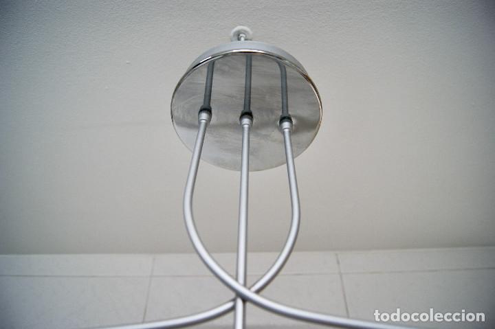 Vintage: lampara de techo gris y cristal - Foto 10