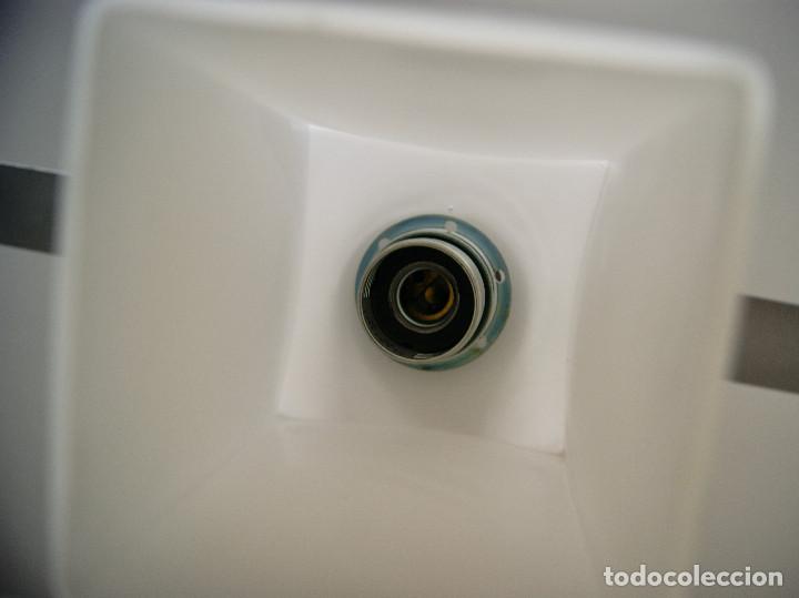Vintage: lampara de techo gris y cristal - Foto 11