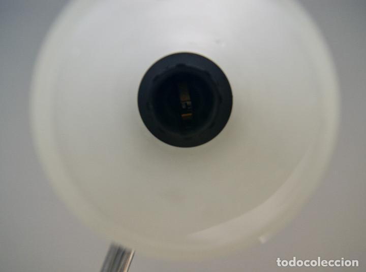Vintage: lampara de techo cromo, oro y cristal - Foto 12
