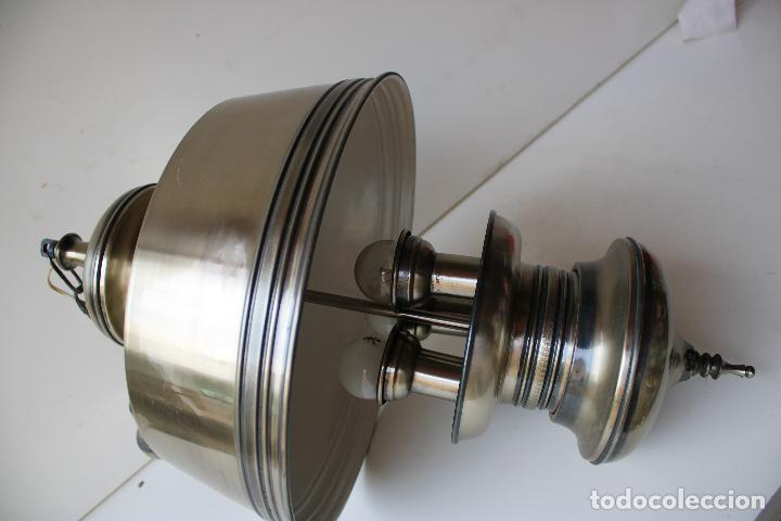 Vintage: lampara quinqu&eacute; de techo - Foto 2