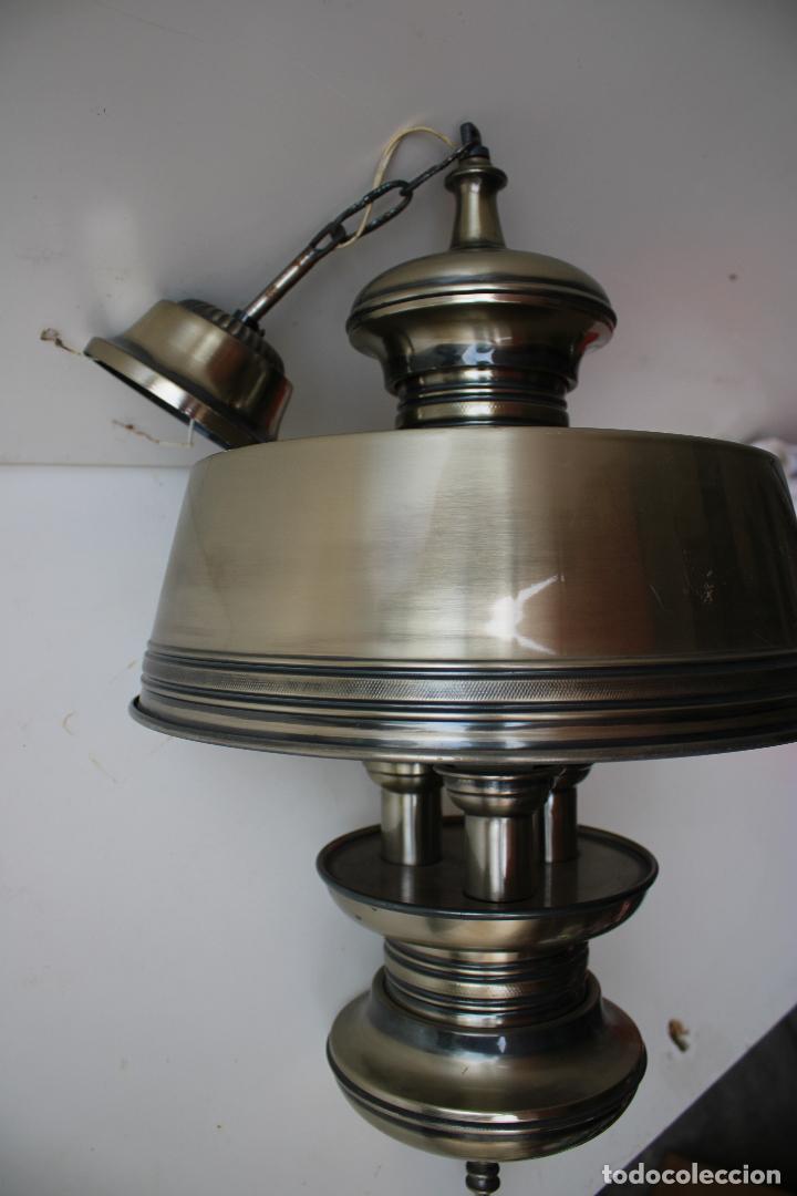 Vintage: lampara quinqu&eacute; de techo - Foto 3