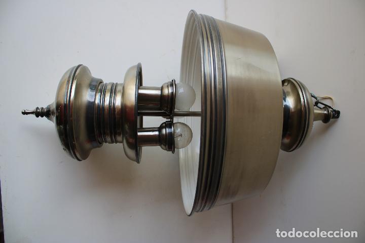 Vintage: lampara quinqu&eacute; de techo - Foto 5