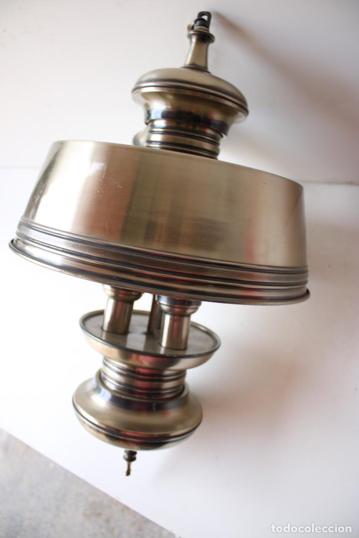 Vintage: lampara quinqu&eacute; de techo - Foto 1