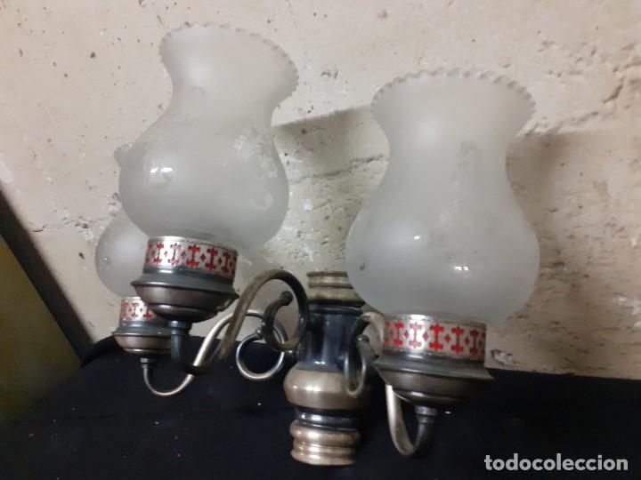 Vintage: Aplique de pared con globos al acido tulipas - Foto 4