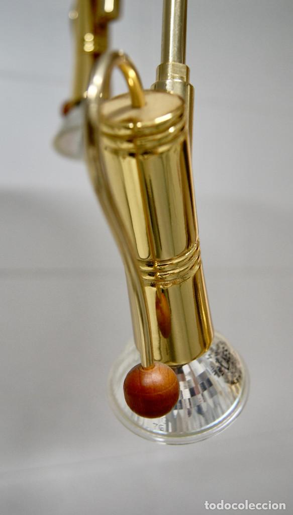 Vintage: lampara de techo madera y dorado - Foto 5