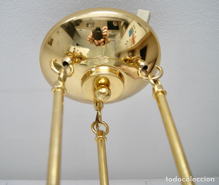 Vintage: lampara de techo dorada, cristal y cristal de roca - Foto 11