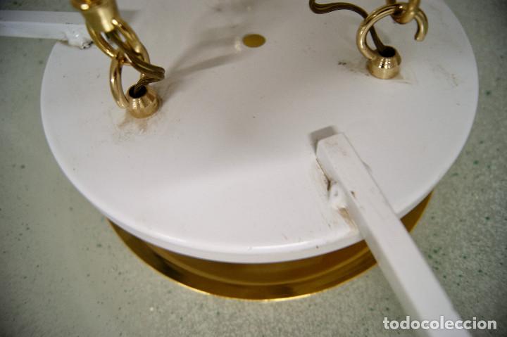 Vintage: lampara de techo dorada, cristal y cristal de roca - Foto 12