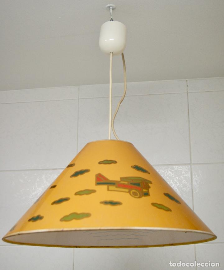 Vintage: lampara de techo pantalla infantil - Foto 2