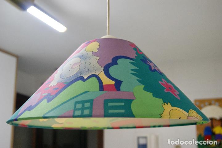 Vintage: lampara de techo pantalla infantil - Foto 4