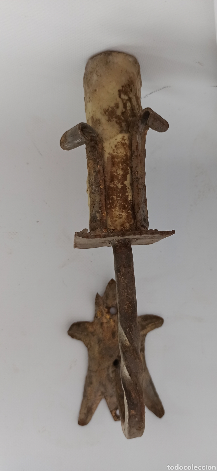 Vintage: aplique simula candelabro y vela - Foto 8