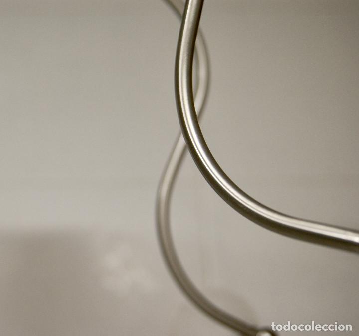 Vintage: lampara de techo niquel y cristal - Foto 10