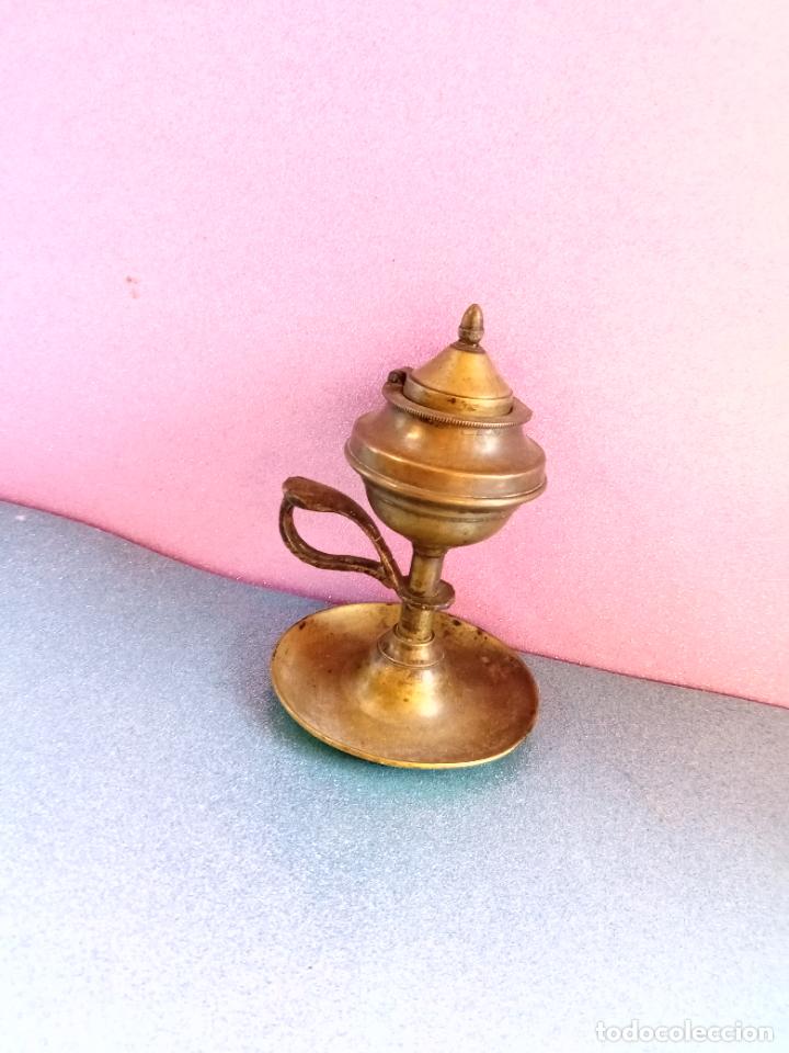 Vintage: LAMPARA DE ACEITE ANTIGUA - Foto 1