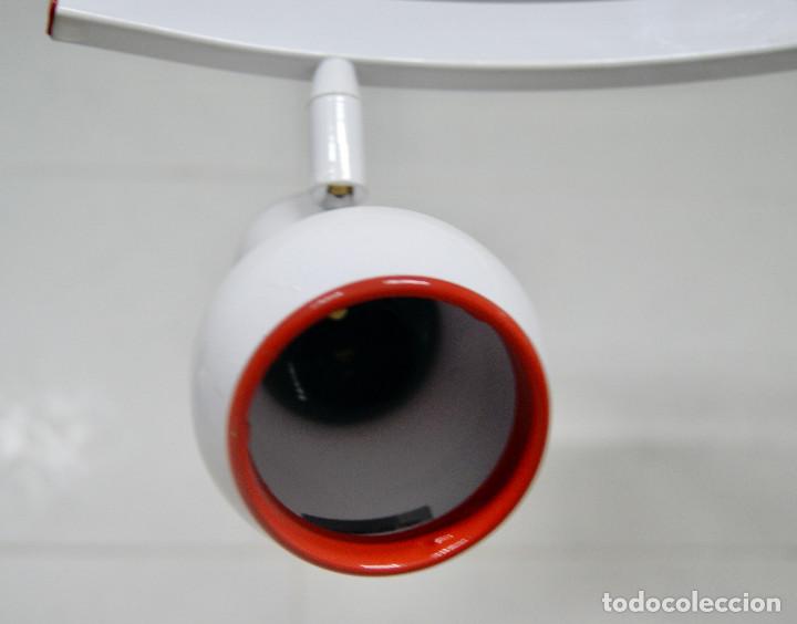 Vintage: lampara de techo blanca y rojo - Foto 4
