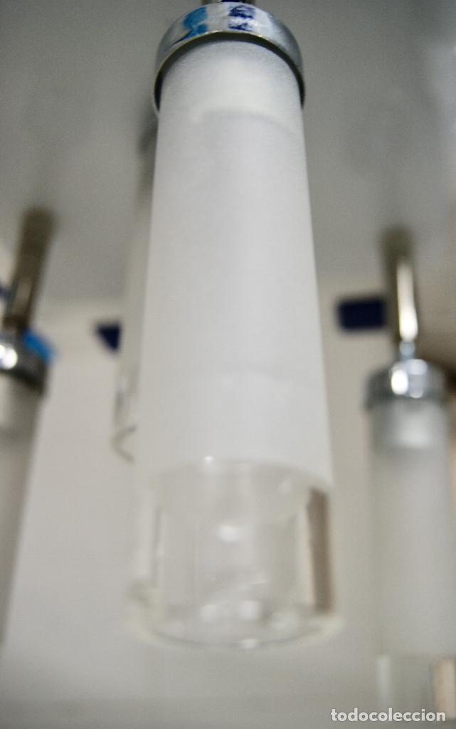 Vintage: lampara de techo cristal y cromo - Foto 8