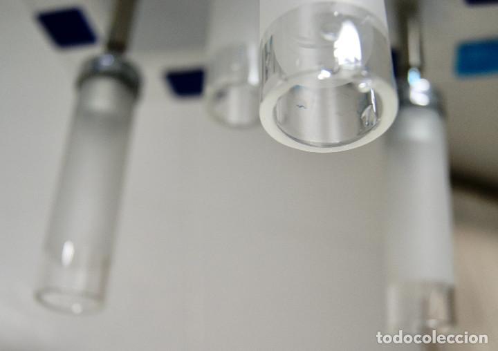 Vintage: lampara de techo cristal y cromo - Foto 9