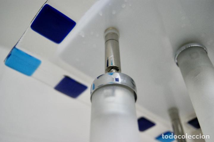 Vintage: lampara de techo cristal y cromo - Foto 14