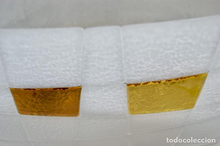 Vintage: lampara de techo oro mate, dorado y cristal - Foto 5