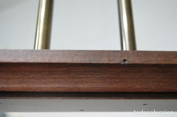 Vintage: lampara de techo madera y color bronce - Foto 10