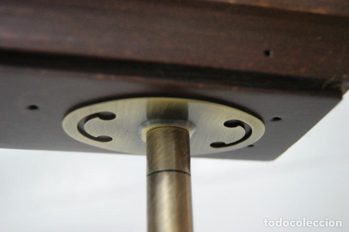 Vintage: lampara de techo madera y color bronce - Foto 14